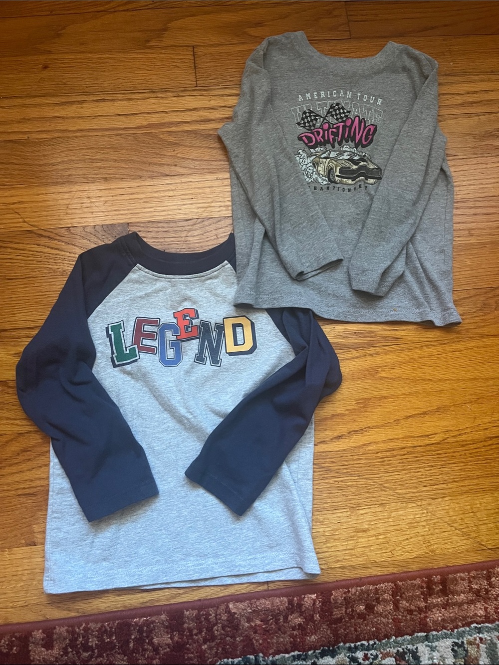 Kids' Gray & Navy 'Legend' Long Sleeve Top - Unbranded